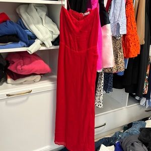 Red reformation dress worn once size 8
